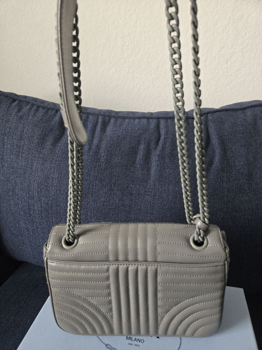 Prada Diagramme Bag Dark Gray - Picture 16 of 17